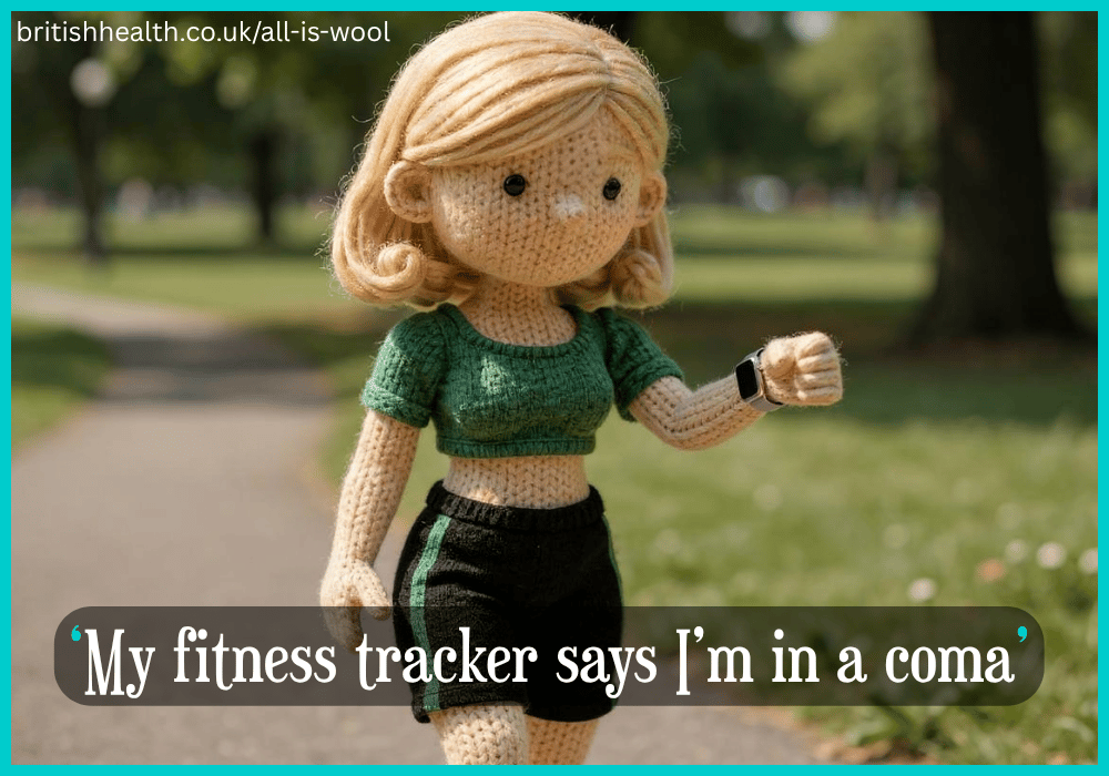 my fitness tracker says I'm in a coma