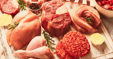 variety of meats including chicken, beef and lamb