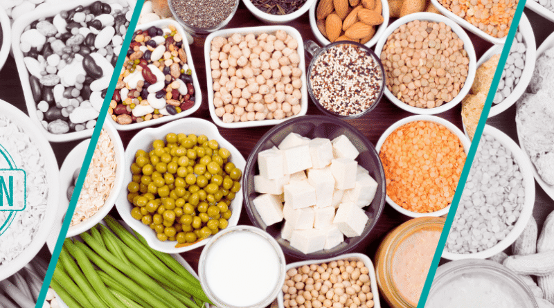 beans, pulses, grains, tofu